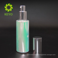50ml Ombre kosmetische glänzende silberne Glaspumpenflasche